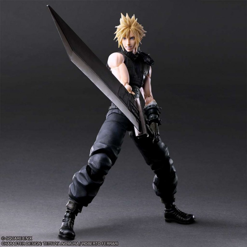 FINAL FANTASY 7 REBIRTH CLOUD STRIFE PLAY ARTS KAI ACTION FIGURE SQUARE ENIX