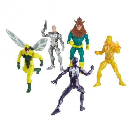 MARVEL LEGENDS SPIDER-MAN - SILVERMANE - HUMAN FLY - MOLTEN MAN - RAZORBACK ACTION FIGURES