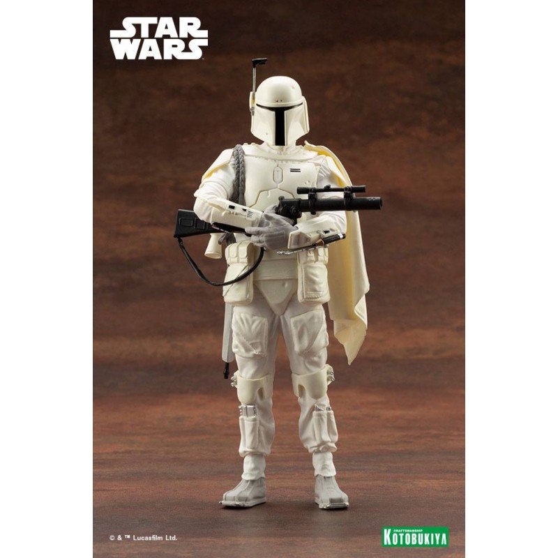 KOTOBUKIYA STAR WARS BOBA FETT WHITE ARMOR VER. ARTFX+ STATUE FIGURE