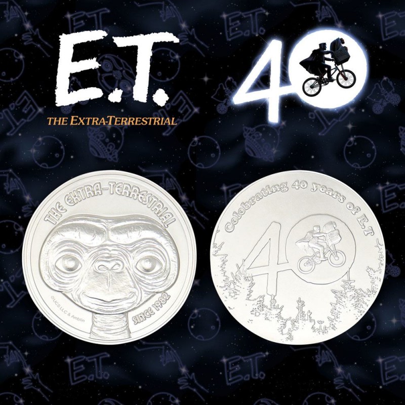 E.T. L'EXTRATERRESTRE 40TH ANNIVERSARY MEDALLION FANATTIK