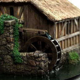 LO HOBBIT HOBBITON MILL AND BRIDGE DIORAMA WETA