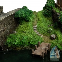 LO HOBBIT HOBBITON MILL AND BRIDGE DIORAMA WETA