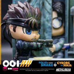 METAL GEAR SOLID SNAKE VS CYBORG NINJA FT. OTACON DIORAMA DIOCUBE FIGURE FIGURAMA COLLECTORS