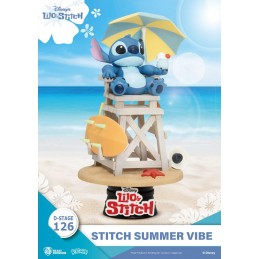 D-STAGE LILO AND STITCH DS-126 STITCH SUMMER VIBE STATUA FIGURE DIORAMA BEAST KINGDOM