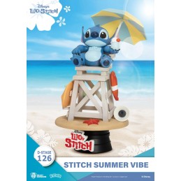 D-STAGE LILO AND STITCH DS-126 STITCH SUMMER VIBE STATUA FIGURE DIORAMA BEAST KINGDOM