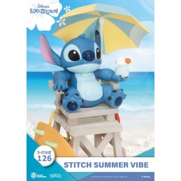 D-STAGE LILO AND STITCH DS-126 STITCH SUMMER VIBE STATUA FIGURE DIORAMA BEAST KINGDOM