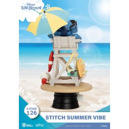 D-STAGE LILO AND STITCH DS-126 STITCH SUMMER VIBE STATUA FIGURE DIORAMA BEAST KINGDOM