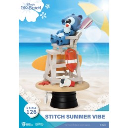 D-STAGE LILO AND STITCH DS-126 STITCH SUMMER VIBE STATUA FIGURE DIORAMA BEAST KINGDOM