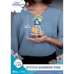 D-STAGE LILO AND STITCH DS-126 STITCH SUMMER VIBE STATUA FIGURE DIORAMA BEAST KINGDOM