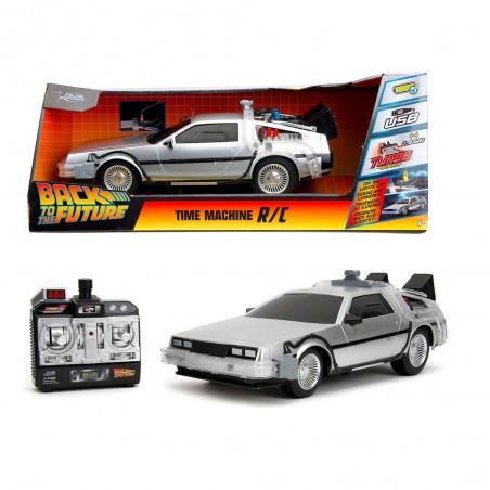 BACK TO THE FUTURE TIME MACHINE DELOREAN RC MODEL 1/16 INFRA RED CONTROLLED
