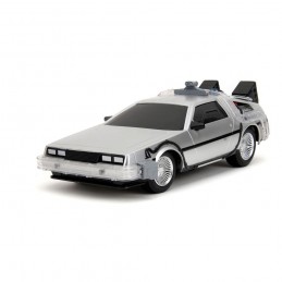 JADA TOYS BACK TO THE FUTURE TIME MACHINE DELOREAN RC MODEL 1/16 INFRA RED CONTROLLED