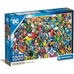 CLEMENTONI DC COMICS SILVER AGE IMPOSSIBLE JIGSAW PUZZLE 1000 PCS