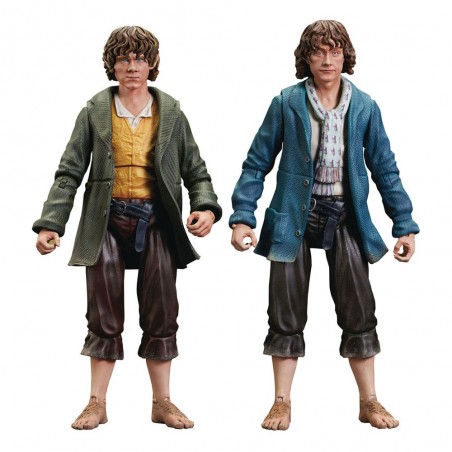 THE LORD OF THE RINGS SELECT MERRY AND PIPPIN ACTION FIGURES