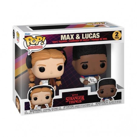 FUNKO POP! STRANGER THINGS MAX AND LUCAS 2-PACK BOBBLE HEAD