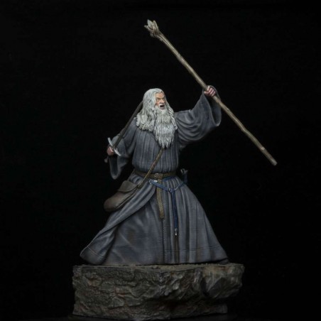 LORD OF THE RINGS GANDALF IN MORIA 18CM STATUE FIGURE