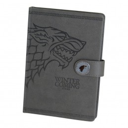 GAME OF THRONES STARK NOTEBOOK PREMIUM - TACCUINO SIMILPELLE 15X21CM PYRAMID INTERNATIONAL