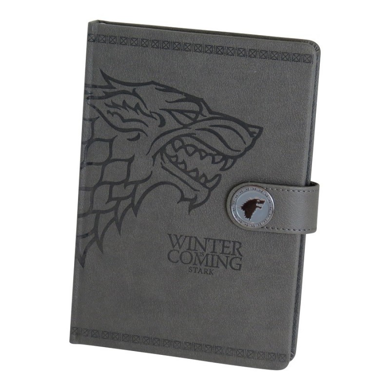 BUY GAME OF THRONES STARK NOTEBOOK PREMIUM TACCUINO SIMILPELLE 15...