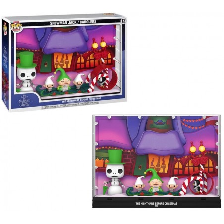 FUNKO POP! MOMENT DELUXE THE NIGHTMARE BEFORE CHRISTMAS SNOWMAN JACK CAROLERS FIGURE DIORAMA