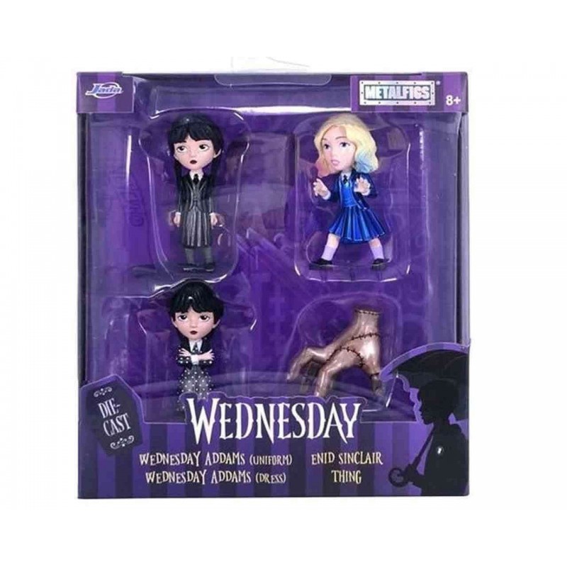 WEDNESDAY METALFIGS 4-PACK MINI FIGURES JADA TOYS