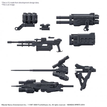 30MM OPTION PARTS SET ARMORED CORE VI FIRES OF RUBICON WEAPON SET 02 1/144 MODEL KIT