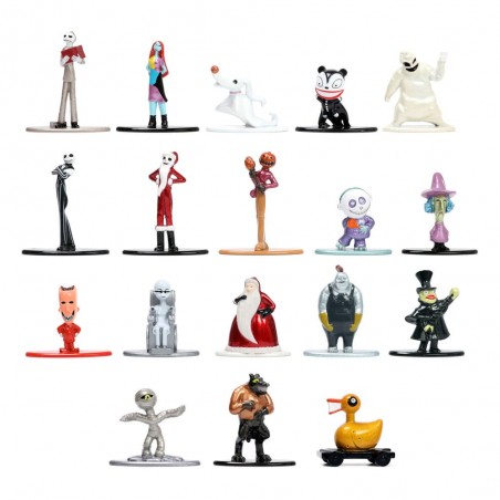 THE NIGHTMARE BEFORE CHRISTMAS NANO METALFIG 18X METAL DIECAST MINI FIGURE SET