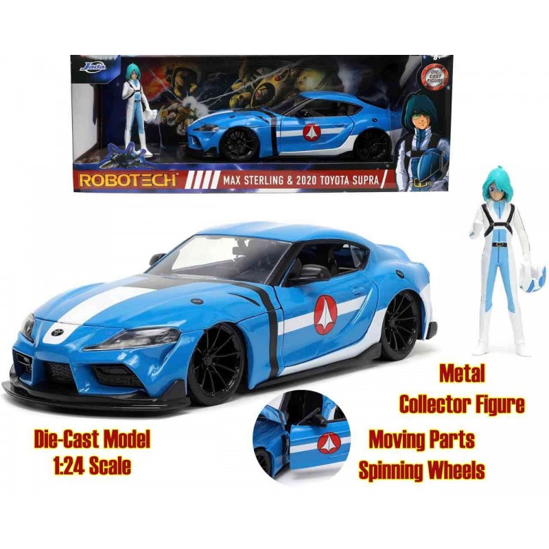 JADA TOYS ROBOTECH MAX STERLING AND 2020 TOYOTA SUPRA 1:24 DIE CAST MODEL