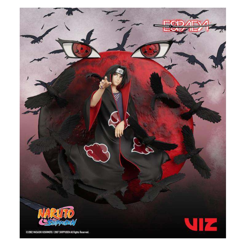 NARUTO SHIPPUDEN ITACHI UCHIHA 1/8 WALL ART STATUA FIGURE ESPADA ART