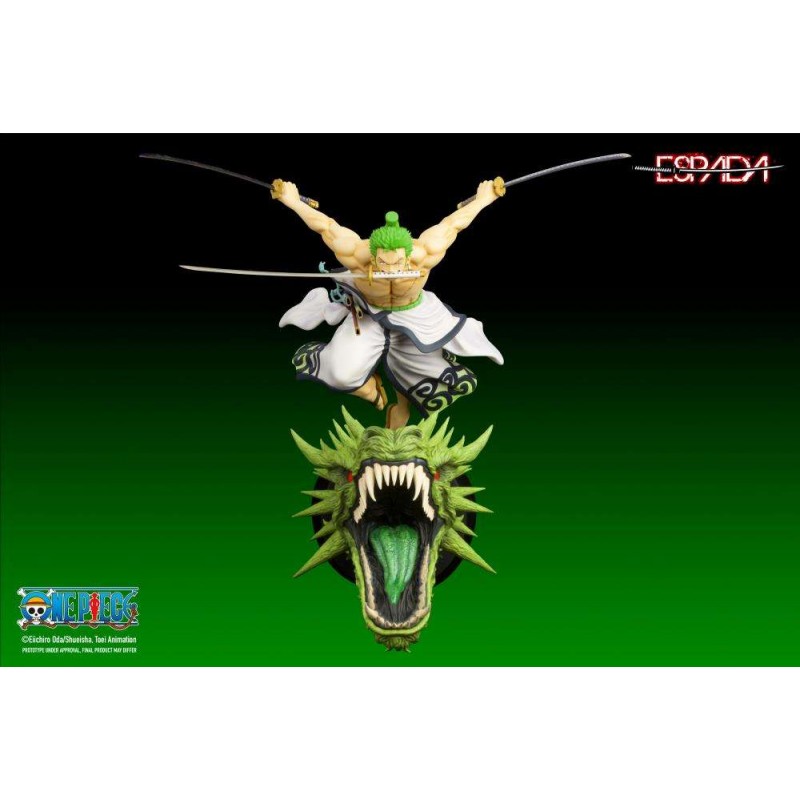 ONE PIECE RORONOA ZORO 1/8 WALL ART STATUA FIGURE ESPADA ART