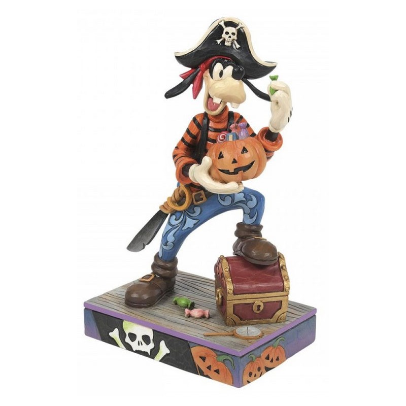 ENESCO DISNEY TRADITIONS GOOFY IN PIRATE COSTUME STATUE FIGURE