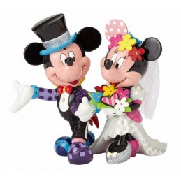 ENESCO MICKEY AND MINNIE MOUSE WEDDING STATUE FIGURE