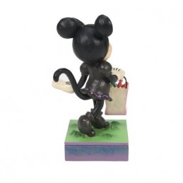 DISNEY TRADITIONS MINNIE CON COSTUME DA GATTO STATUA FIGURE ENESCO