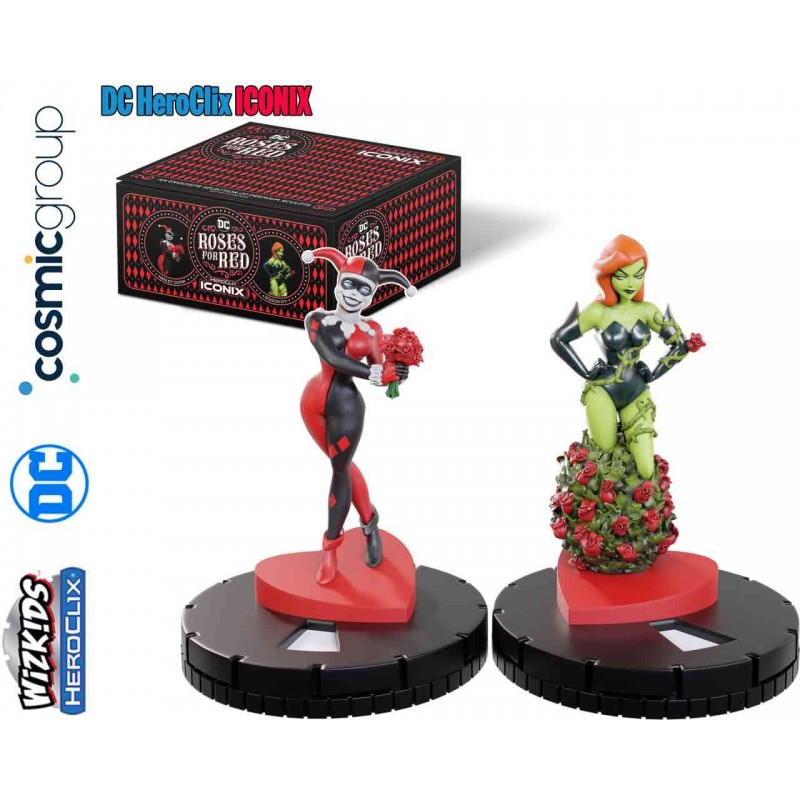 DC COMICS HEROCLIX ICONIX HARLEY QUINN ROSES FOR RED WIZKIDS