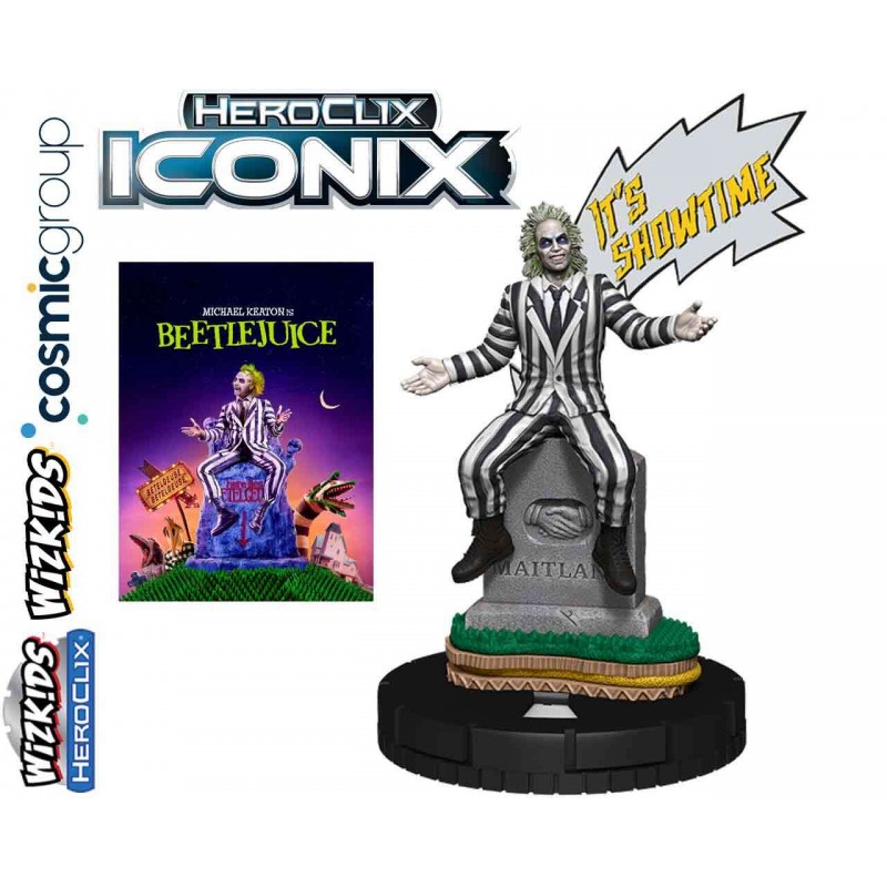 HEROCLIX ICONIX BEETLEJUICE IT'S SHOWTIME WIZKIDS