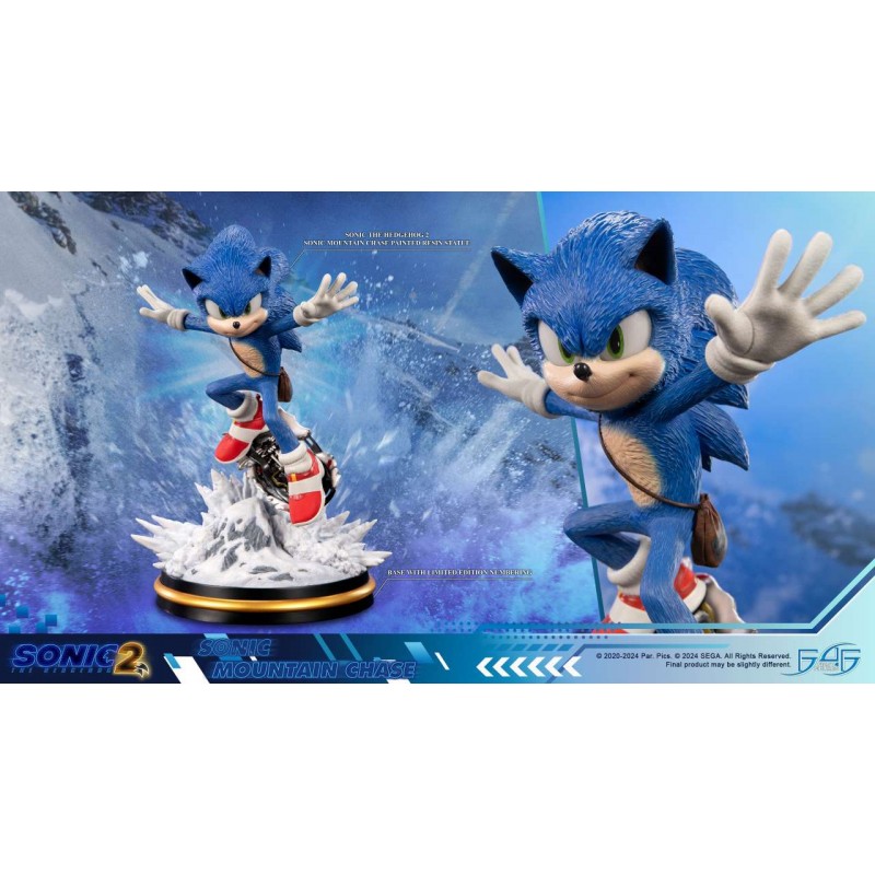 SONIC THE HEDGEHOG 2 SONIC MOUNTAIN CHASE STATUA FIGURE FIRST4FIGURES