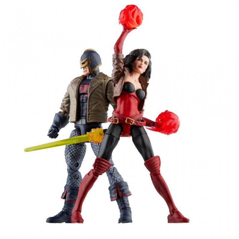 HASBRO MARVEL LEGENDS BLACK KNIGHT AND SERSI ACTION FIGURES