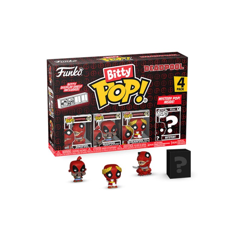 FUNKO BITTY POP! DEADPOOL 4 PACK DINOPOOL VINYL MINI FIGURE FUNKO