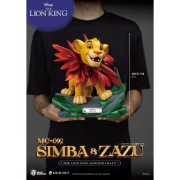 BEAST KINGDOM THE LION KING SIMBA AND ZAZU MASTER CRAFT STATUE RESIN FIGURE