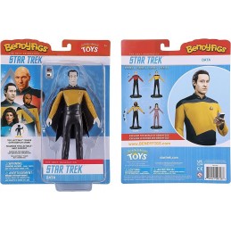 NOBLE COLLECTIONS STAR TREK THE NEXT GENERATION BENDYFIGS DATA ACTION FIGURE