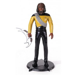 NOBLE COLLECTIONS STAR TREK THE NEXT GENERATION BENDYFIGS WORF ACTION FIGURE
