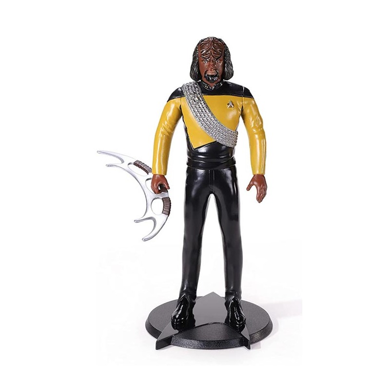 STAR TREK THE NEXT GENERATION BENDYFIGS WORF ACTION FIGURE NOBLE COLLECTIONS