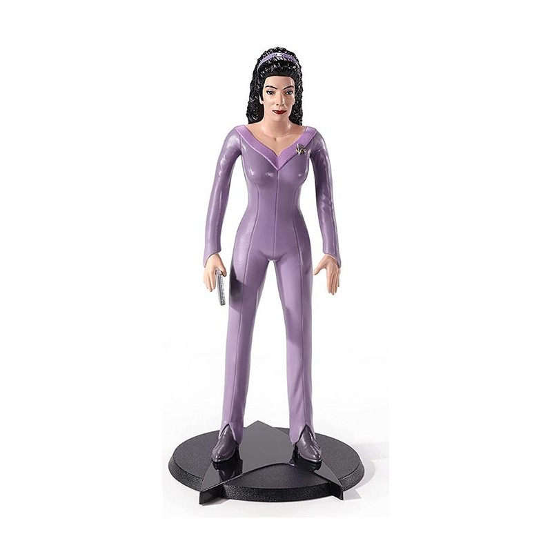NOBLE COLLECTIONS STAR TREK THE NEXT GENERATION BENDYFIGS TROI ACTION FIGURE