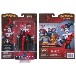 NOBLE COLLECTIONS DC COMICS HARLEY QUINN BENDYFIGS ACTION FIGURE