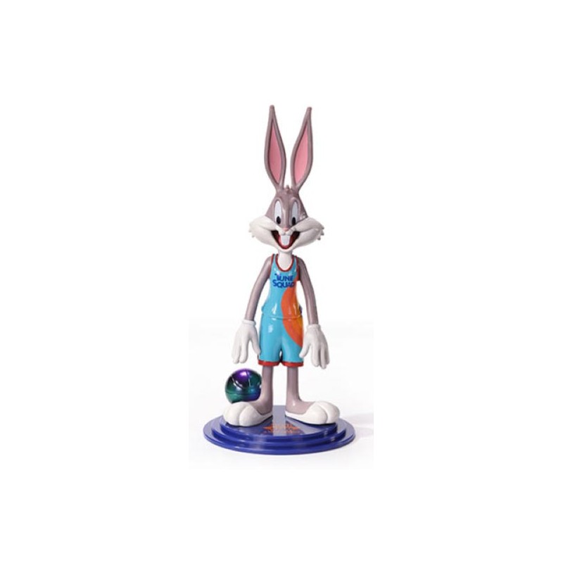NOBLE COLLECTIONS SPACE JAM BUGS BUNNY BENDYFIGS ACTION FIGURE