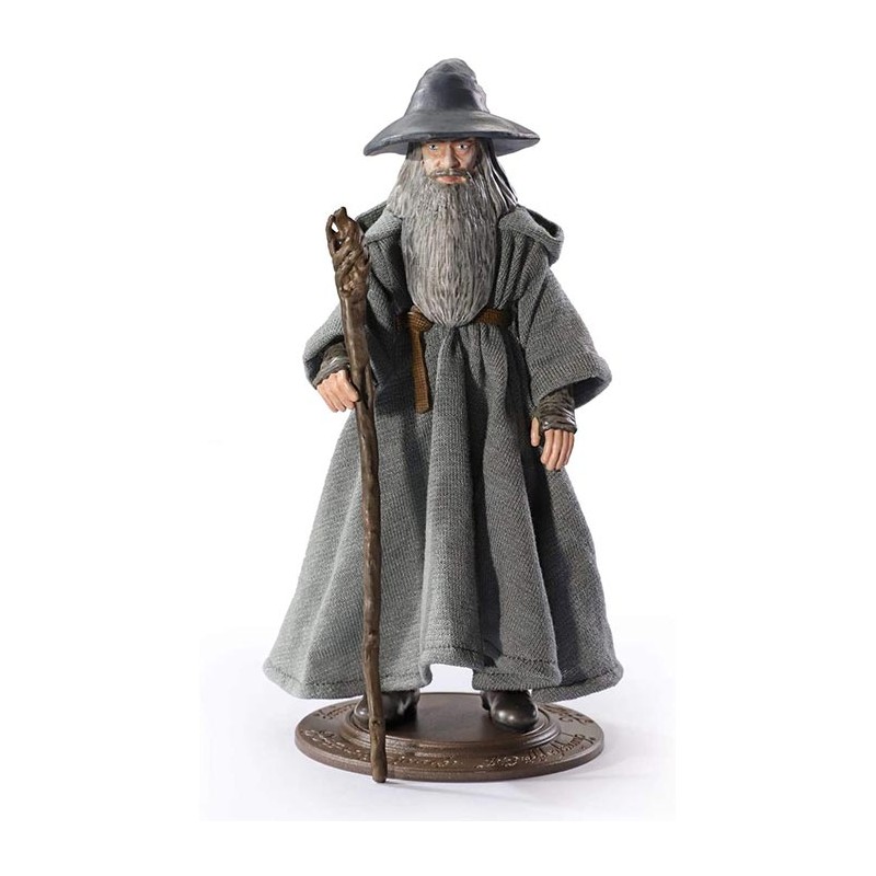 THE LORD OF THE RINGS GANDALF BENDYFIGS ACTION FIGURE NOBLE COLLECTIONS