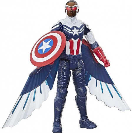 MARVEL THE FALCON AND THE WINTER SOLDIER CAPITAN AMERICA TITAN HERO SERIES 30CM ACTION FIGURE