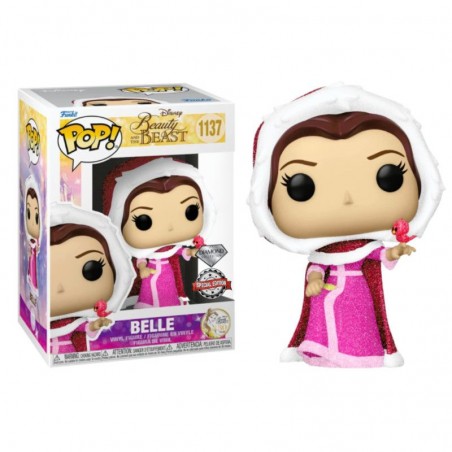 FUNKO POP! BEAUTY AND THE BEAST WINTER BELLE DIAMOND COLLECTION BOBBLE HEAD FIGURE