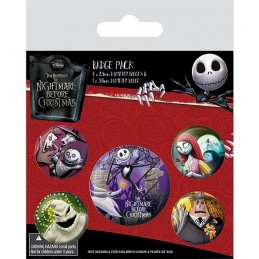 PYRAMID INTERNATIONAL THE NIGHTMARE BEFORE CHRISTMAS CHARACTERS BADGE PACK