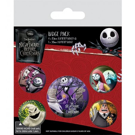THE NIGHTMARE BEFORE CHRISTMAS CHARACTERS 5X SPILLE SET