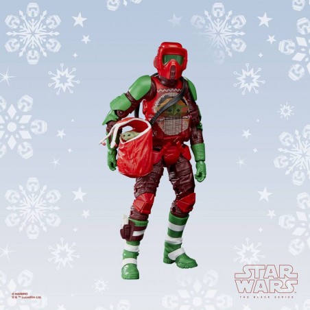 STAR WARS THE BLACK SERIES THE MANDALORIAN SCOUT TROOPER (HOLIDAY EDITION) ACTION FIGURE