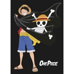 ONE PIECE LUFFY JOLLY ROGER COPERTA IN PILE 140X100CM AYMAX